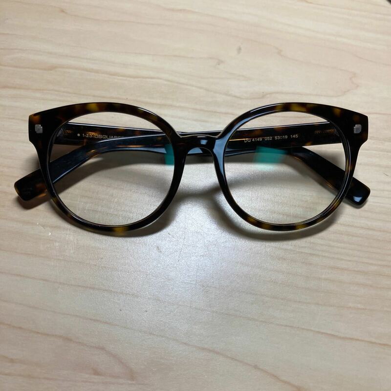 ディースクエアード　眼鏡　メガネ　べっ甲　ユニセックス　メンズ　レディース　DSQUARED 2 1964 度なし　伊達メガネ　ブランド
