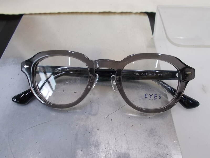 E'YES 超かっこいい ボストン 眼鏡フレーム 1524-3 お洒落 クラシカルデザイン　極厚 