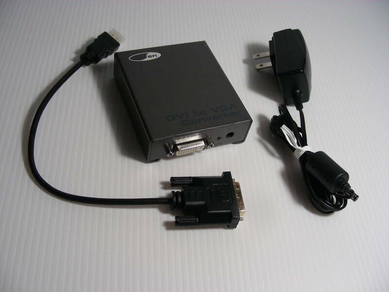 Gefen EXT-DVI-2-VGAN コンバーター ( HDMI 信号を VGA に変換 ) PC ブラウン管 ディスプレイ モニタ CRT レトロフリーク PS4