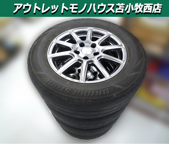 ホイール 4本セット ECO FORME 16インチ 6.5J 5穴 114.3 IS38 215/65R16 アルミ 中古 アルファード 苫小牧西店