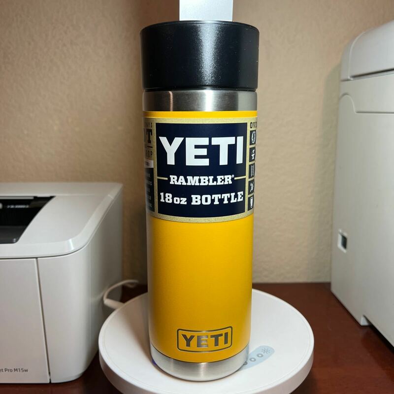 Yeti 18oz イエティ タンブラー 水筒 イエロー　アウトドア 保温 保冷 キャンプ用品