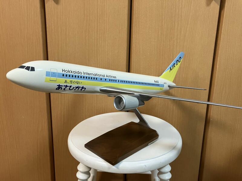 絶版 超希少 1/100 B767-200 PACMIN パックミン Air Do エアドゥ あさひかわ　北海道の翼 模型　飛行機 JA8251