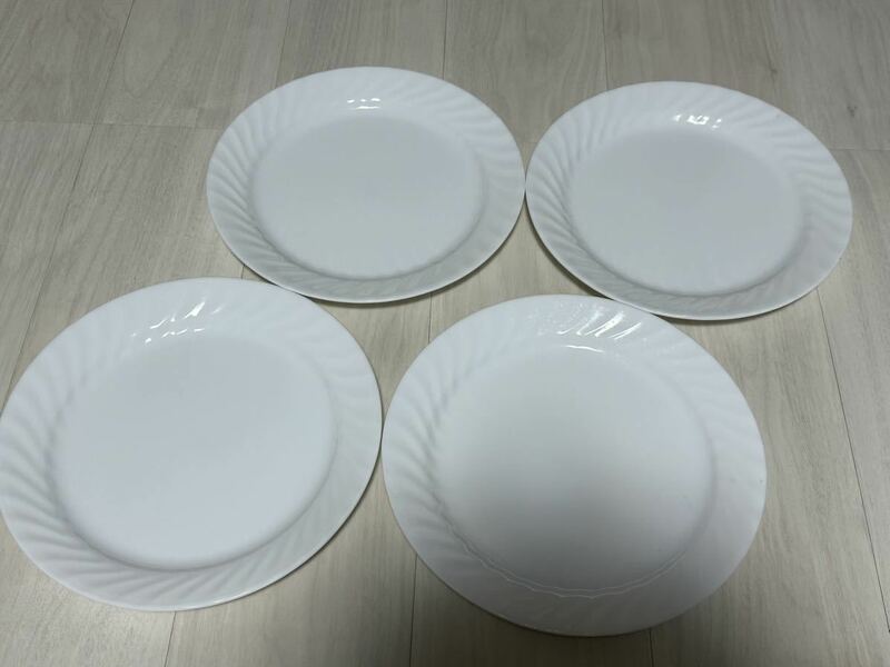 YR11)プレート皿 お皿　白　ホワイト　コレール　CORELLE オシャレ　プレート ディナープレート 大皿 洋食器