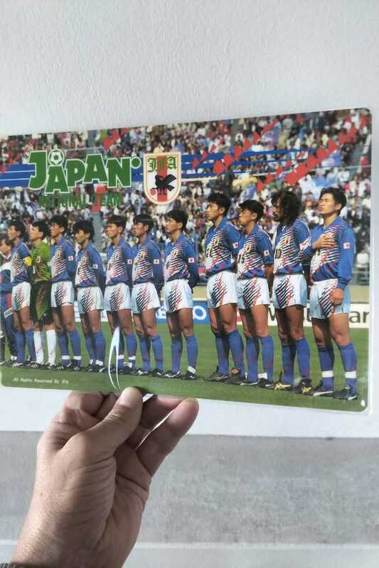 コーリン COLLEEN 下敷き サッカー 日本代表 1993 JFA公認商品 デッドストック