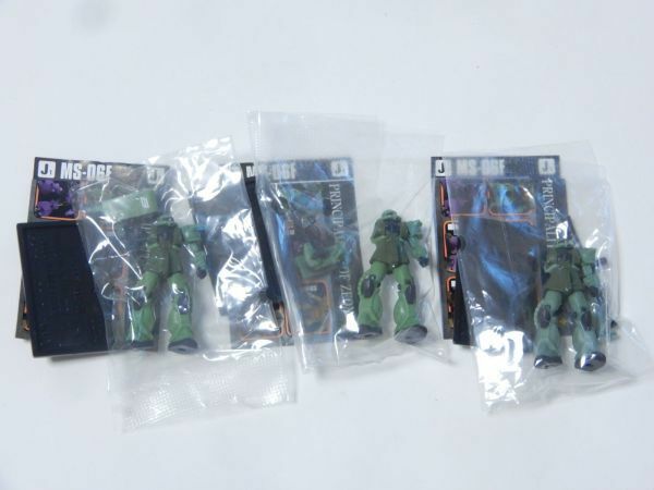 ガンダムコレクション Vol.1 量産型ザクII 補給中隊 機甲工兵中隊 対空防衛小隊 3種セット