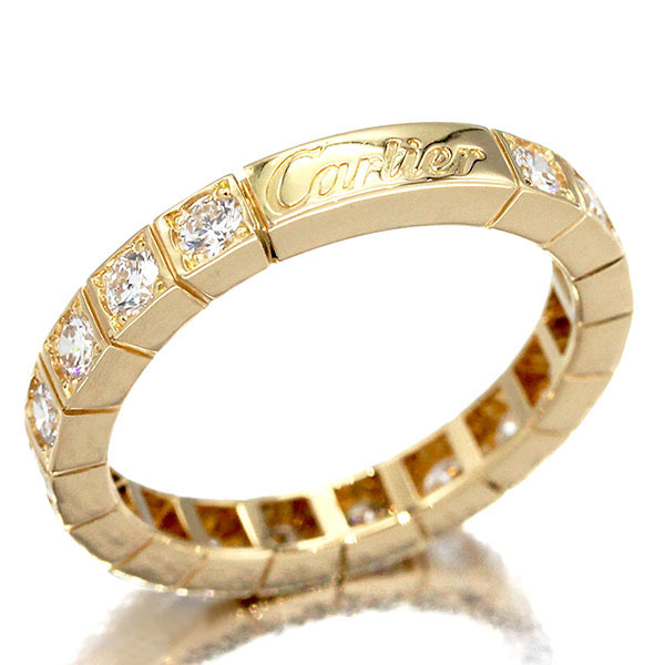カルティエ Cartier ラニエール K18YG ダイヤモンド リング ＃51 イエローゴールド750 フルダイヤ 指輪 ジュエリー 宝石 ブランド