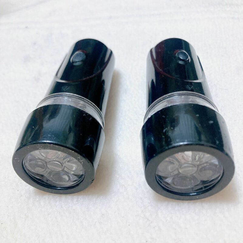 LED 懐中電灯２本:乾電池単4タイプ:ジャンク品:送料　220円