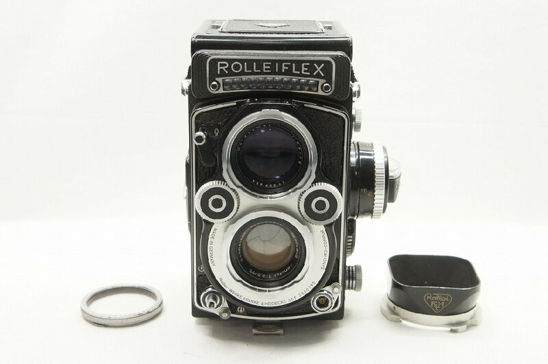 【適格請求書発行】良品 Rollei ROLLEIFLEX 3.5F type5 （Xenotar 75mm F3.5）White Face ホワイトフェイス【アルプスカメラ】220218j