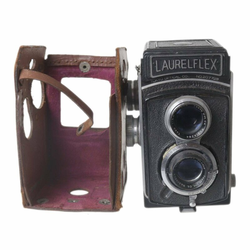 【中古】 東京光学 Laurelflex ローレルフレックス J.Simlar F3.2 7.5cm 二眼レフ ボディケース（下の部分のみ） NT Dランク