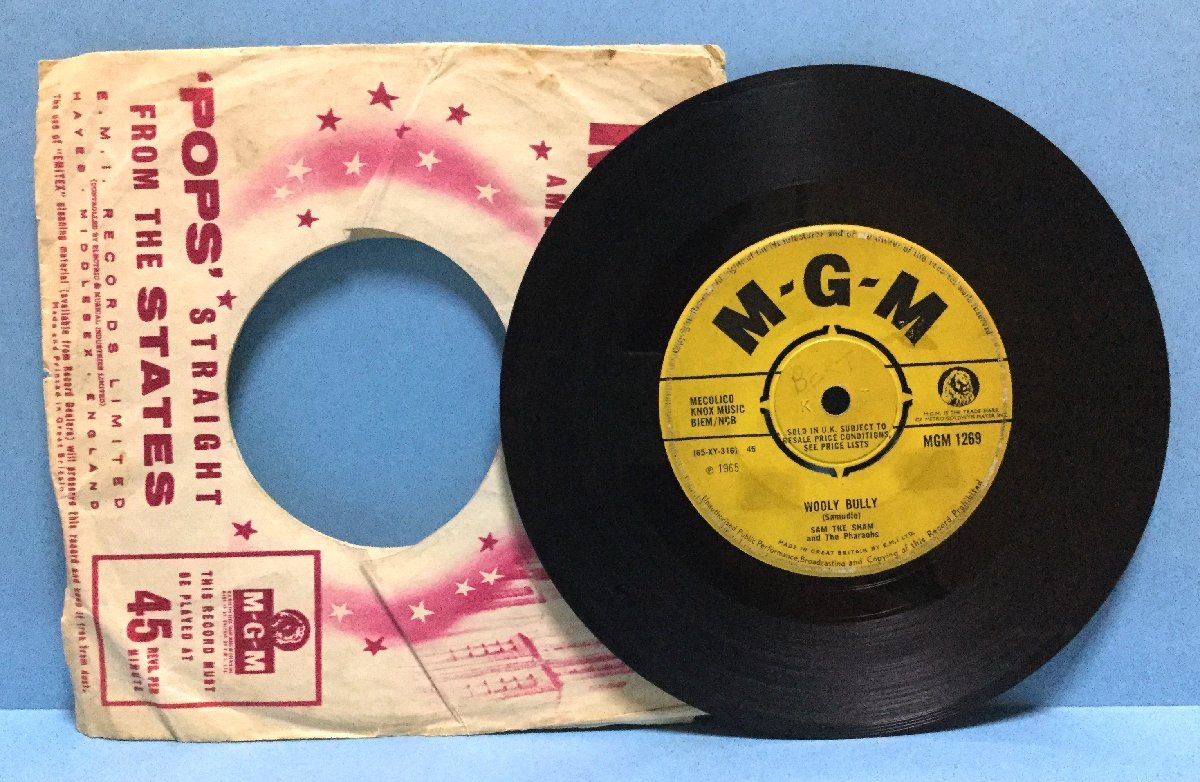 EP 洋楽 Sam The Sham & The Pharaohs / Wooly Bully 英盤