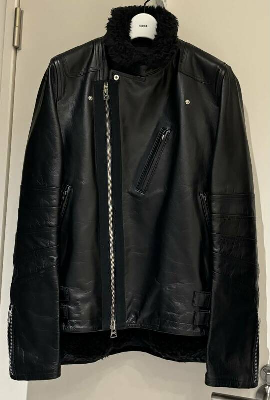 sacai 4way レザーライダースジャケット