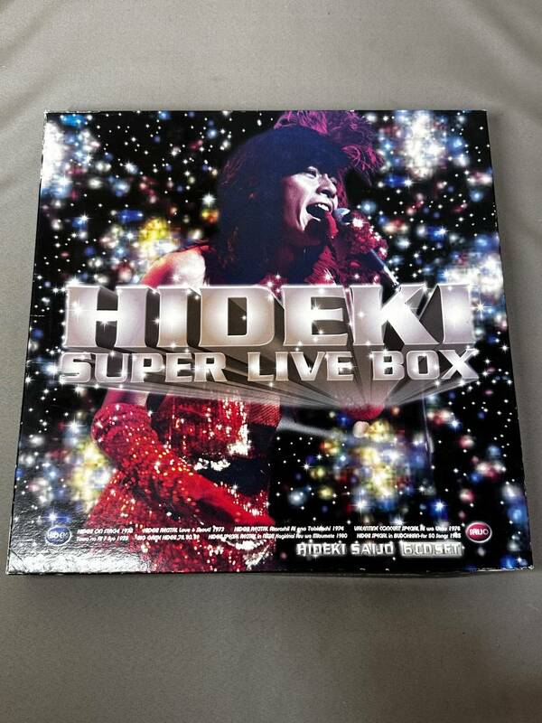 西城秀樹 HIDEKI SUPER LIVE BOX ライブCD6枚組