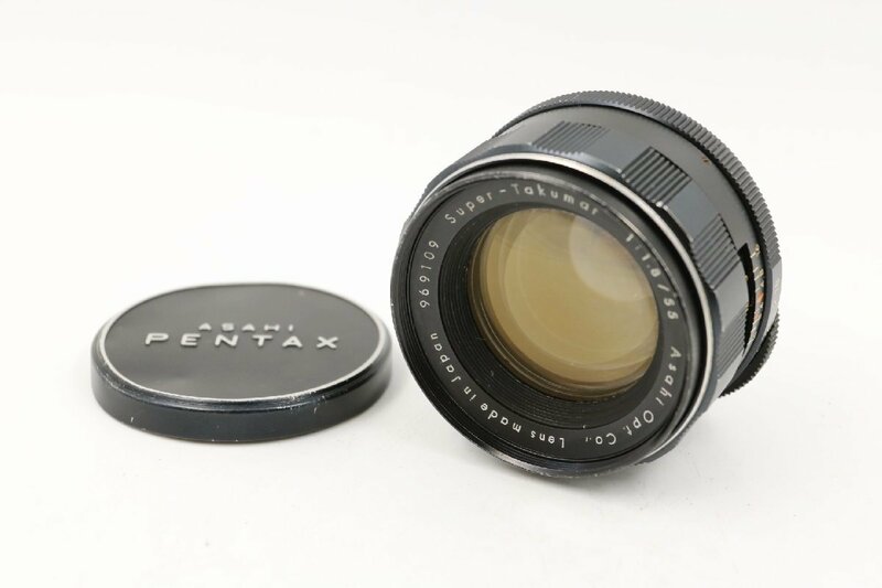 《動作保証》 ペンタックス Asahi Pentax Super - Takumar 55mm f/ 1.8 単焦点 マニュアル レンズ M42マウント 一眼レフ フィルムカメラ用