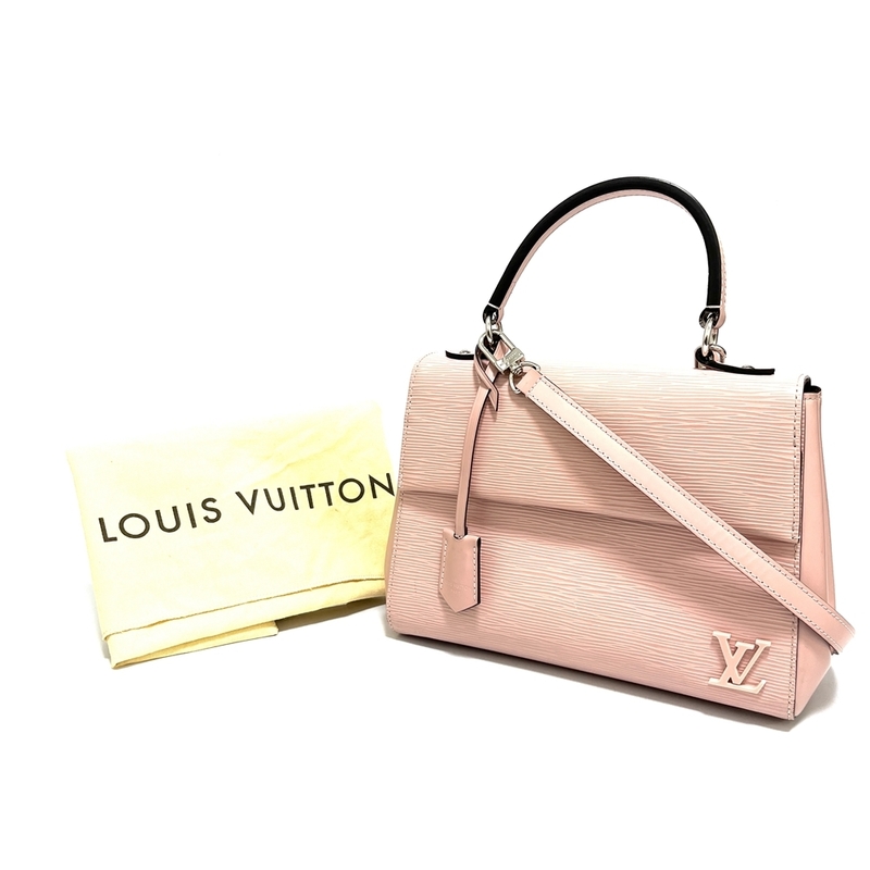【Louis Vuitton】ルイヴィトン M41338 クリュニーBB エピ レザー ローズバレリーヌ ピンク系 ショルダーバッグ ハンドバッグ フォーマル