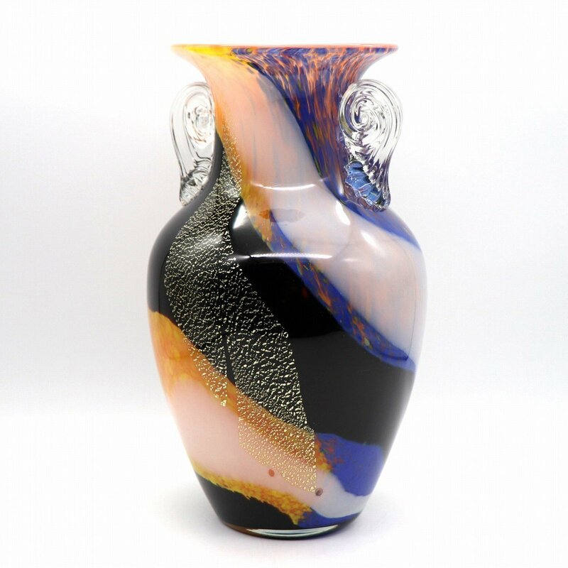 北洋ガラス・津軽びいどろ・花瓶・花器・No.221126-02・梱包サイズ80