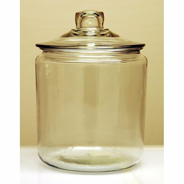 【ボタニカルズ】ガラスジャーポット（小物入れ・保管容器）・No.090101-04・梱包サイズ60