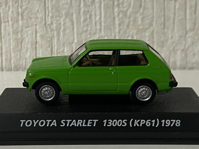 コナミ 1/64 絶版名車コレクション トヨタ スターレット 1300S KP61 1978 グリーン KONAMI TOYOTA STARLET