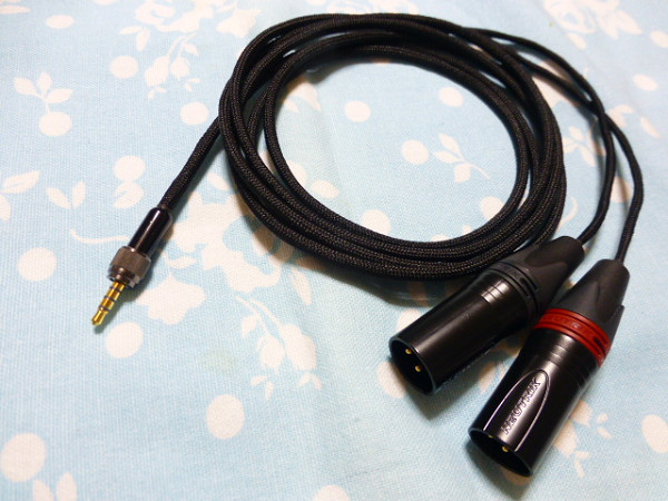 SONY MDR M1ST MV1 BELDEN 1804a ロック機構付き 210cm 長め XLR コネクタ 3ピン×2 高品質 耐ノイズ構成 ( MDR-1A 延長 カスタム対応可)拍卖