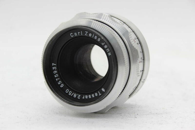 【返品保証】 カールツァイス Carl Zeiss Jena Tessar 50mm F2.8 レンズ s6408