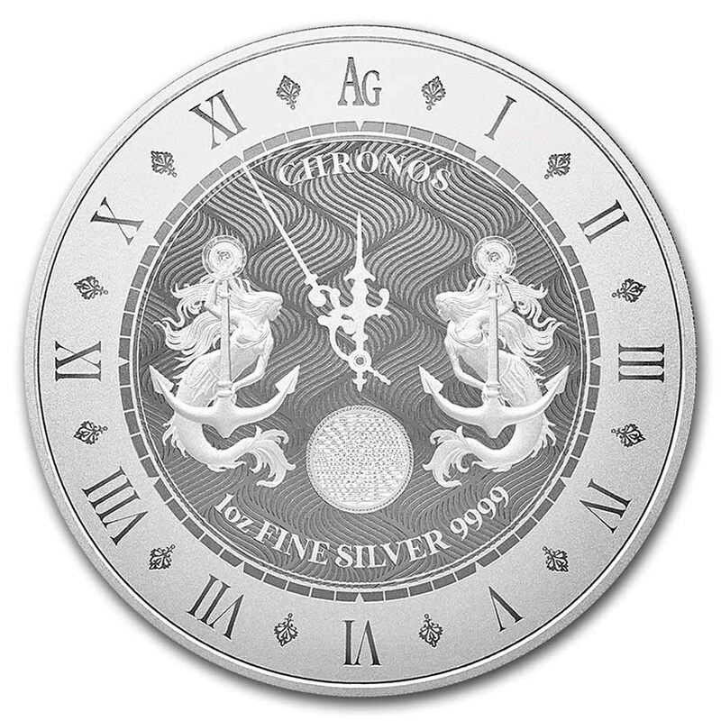 [保証書・カプセル付き] 2021年 (新品) トケラウ「クロノス」純銀 1オンス 銀貨