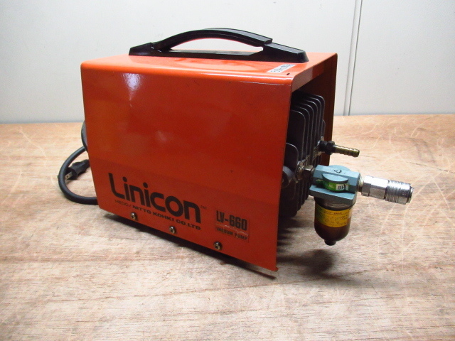 Linicon リニコン LV-660 バキュームポンプ 50Hz 日東工器 通電確認済み 真空ポンプ 管理6J0120J-V1