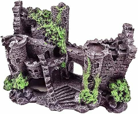 【残りわずか】 アクアリウム オブジェ 城 水槽 オーナメント 遺跡 古城 隠れ家 インテリア 置物 飾り