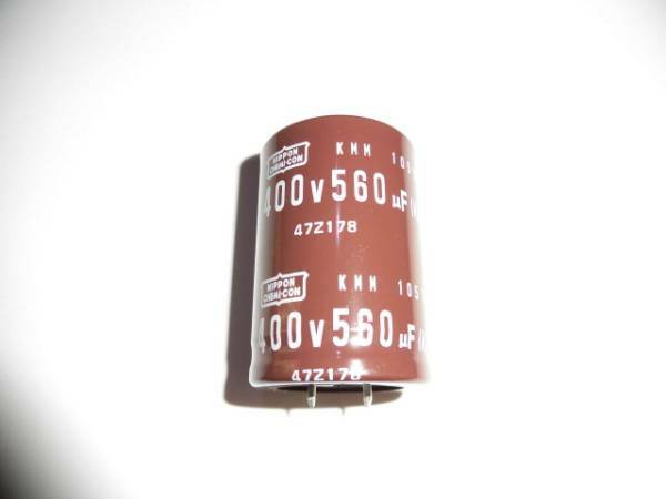 日本ケミコン　電解コンデンサー　400V　560μF　105℃　基板端子　31