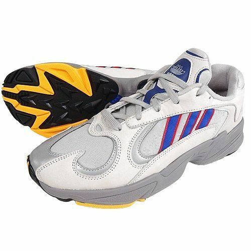 adidas アディダス 定価1.7万 YUNG-1 ヌバックレザー×高通気メッシュ レースアップ ダッドスニーカー シューズ CG7127 28 ▲033▼bus9291c