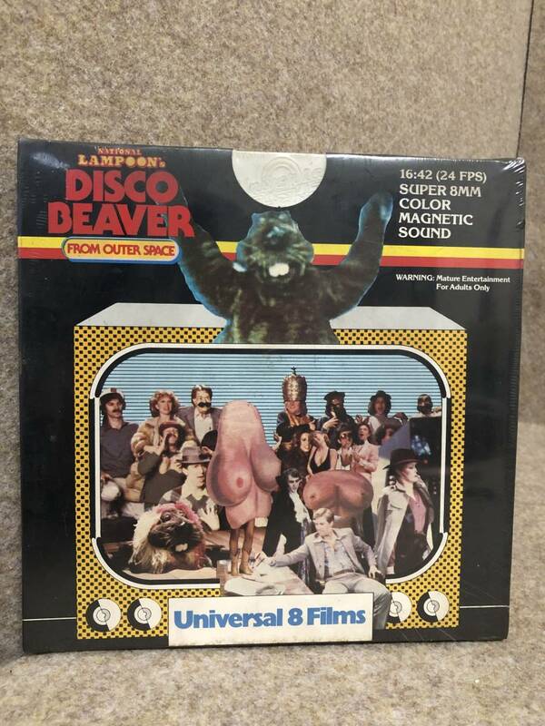 「Disco Beaver From Outer Space」 8㎜ film (1979 TV) SUPER8mm（Unopened）ディスコビーバー 未開封 8ミリフィルム 映画 洋画 現状渡し