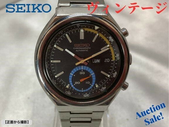 【可動品】SEIKO セイコー スポーツ5 スピードタイマー 腕時計 クロノグラフ オートマチック デイデイド ベゼル