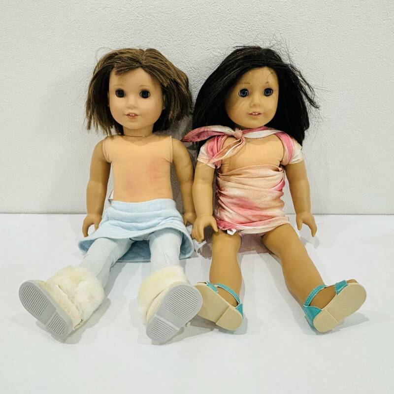 ●アメリカンガール 人形 2体セット American Girl 身長約47cm 女の子 ドール 人形 L1117