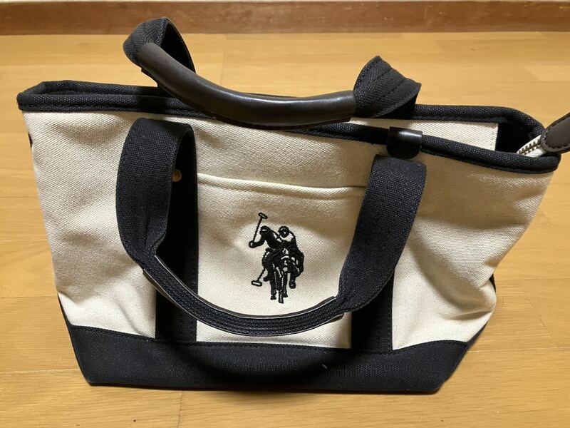 U.S.POLO ASSN帆布バックUSED※ハンドバッグ ・POLO ・ポロ ・手持ちバッグ・レディースバッグ