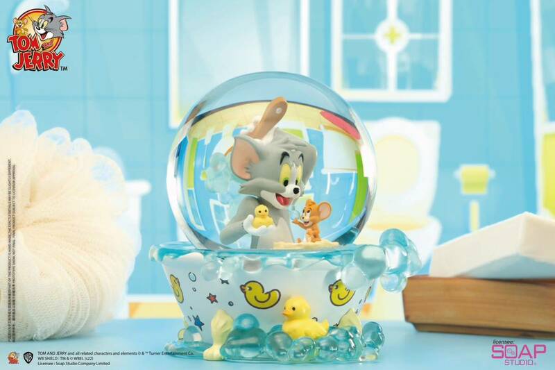 『トムとジェリー』 Tom and Jerry ソープスタジオ　バスタイム　スノーグローブ　スノードーム　フィギュア　正規品　送料込み