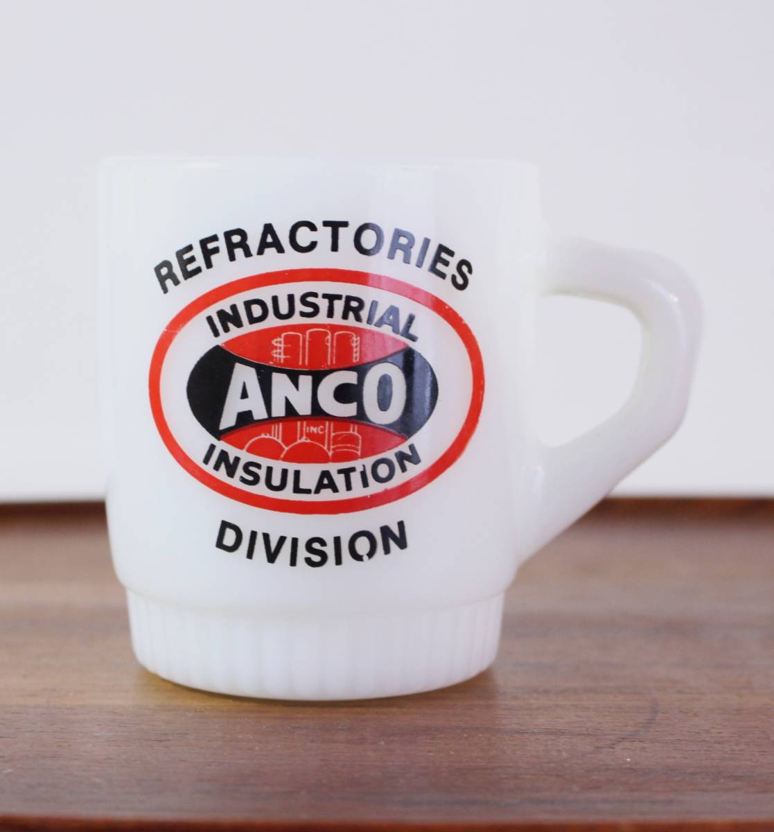 【定形外 送料無料】美品! ◎ ファイヤーキング リブボトム アドマグ Anco Insulation マグ マグカップ ヴィンテージ アメリカ製 USA