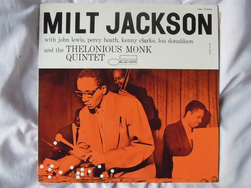 ☆☆☆東芝EMI LP MILT JACKSON ミルト・ジャクソン傑作集 ジャズ /[LNJ-70089] /中古 /程度良好/ 動作 /ジャンク扱い☆☆☆