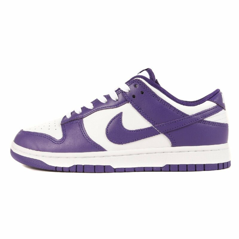 美品 NIKE ナイキ サイズ:27.0cm DUNK LOW RETRO COURT PURPLE (DD1391-104) ダンク ロー ホワイト コートパープル US9 スニーカー