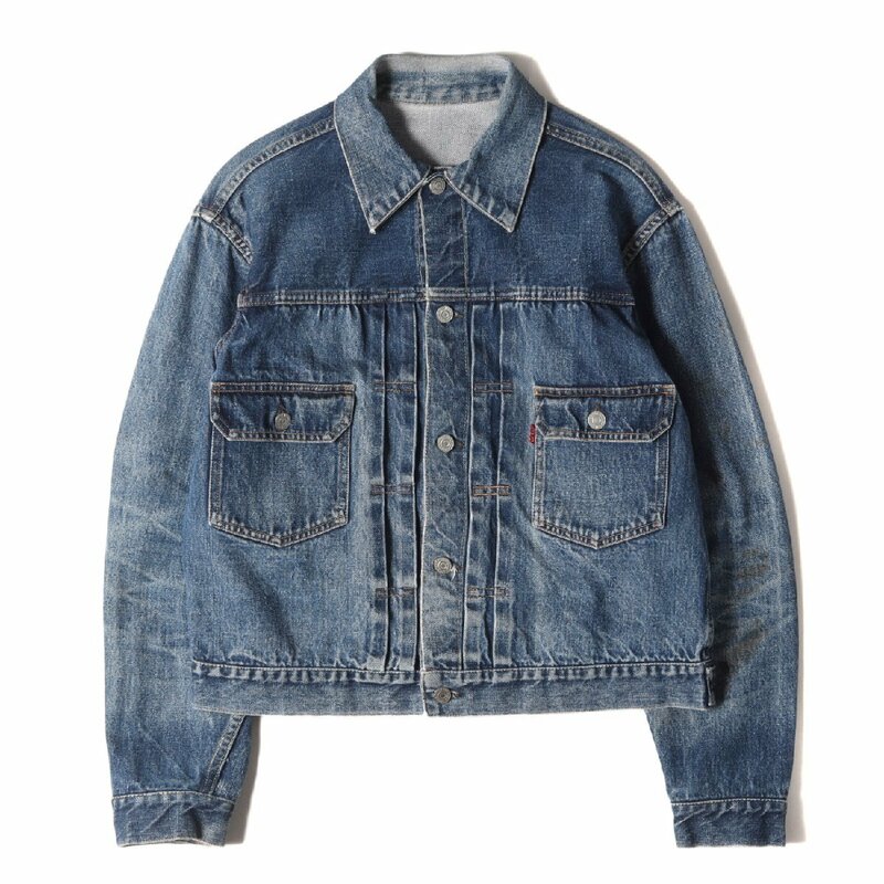 Levis リーバイス 50s ハギ付き 507XX 2nd デニムジャケット Gジャン インディゴ 40% 詳細参照(40-42位) 50年代 ヴィンテージ 古着