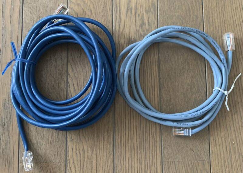 LANケーブル　CAT5 5M 2M 2本まとめ売り