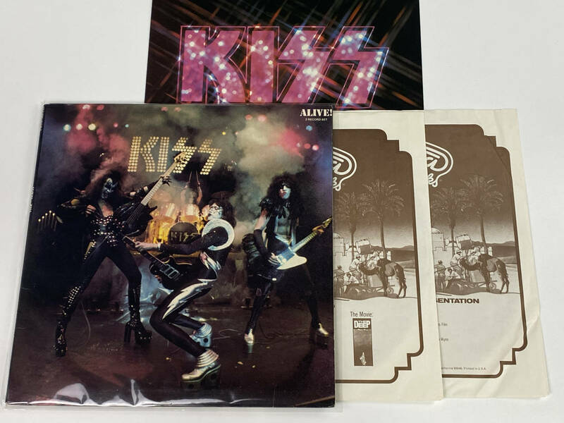 【US盤/LPレコード】KISS「ALIVE！」NBLP 7020　2LP ライヴ・アルバム 1975年 輸入盤 良盤「2539」　