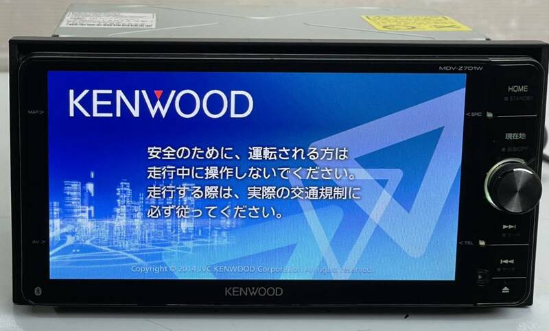 KENWOOD ケンウッド MDV-Z701W動作品 メモリーナビ フルセグTV/DVD/SD/Bluetooth/USB/iPod/HDMI/Wi-Fi ワイドトヨタダイハツ