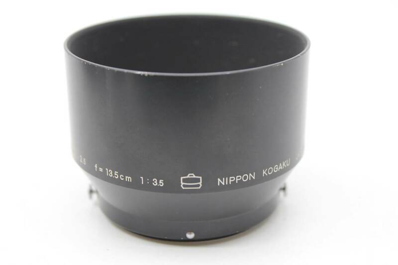【送料無料／レア／綺麗です】 ニコン Nikon 最初期 Nippon Kogaku F メタルフード 富士 10.5cm 13.5cm PAT. PEND. MT4087-01