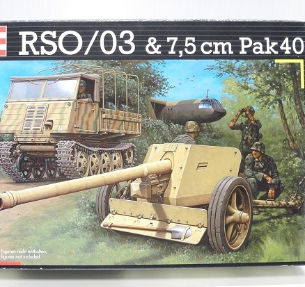 Revell 1/35【03067】「RSO/03 & 7.5cm Pak40」ドイツRSOオスト&7.5cm砲 プラモデル ※外箱未開封・未組立て、箱難あり
