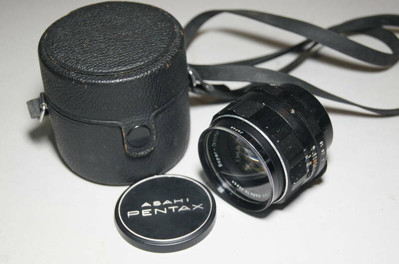 PENTAX ペンタックス Super-TaKumar 1:1.8 55mm F1.8 ケース付 レンズ ASAHI スーパータクマー 現状引渡 中古