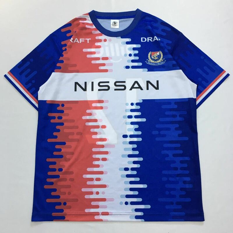 [ 2023年 ] 横浜F・マリノス 出航 限定 配布 ユニフォーム DRAFT NISSAN 12 マリノス 半袖 tシャツ サッカー J1 トリコロール 出航ユニ