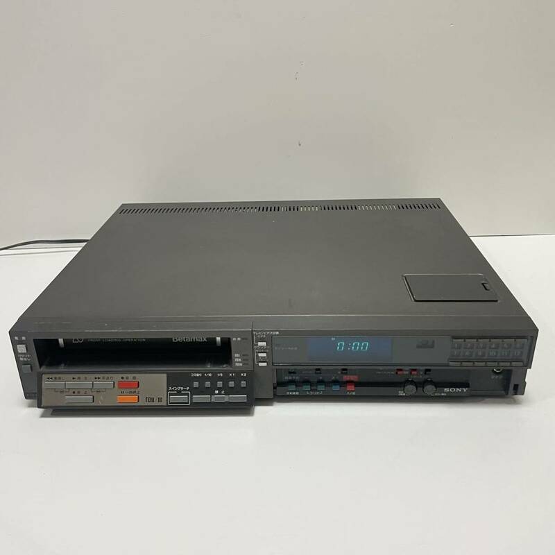 SONY ソニー Beta ベータ ビデオカセットレコーダー SL-F7 betamax 本体約43㎝ ビデオデッキ　昭和レトロ　映像機器 ベータビデオデッキ