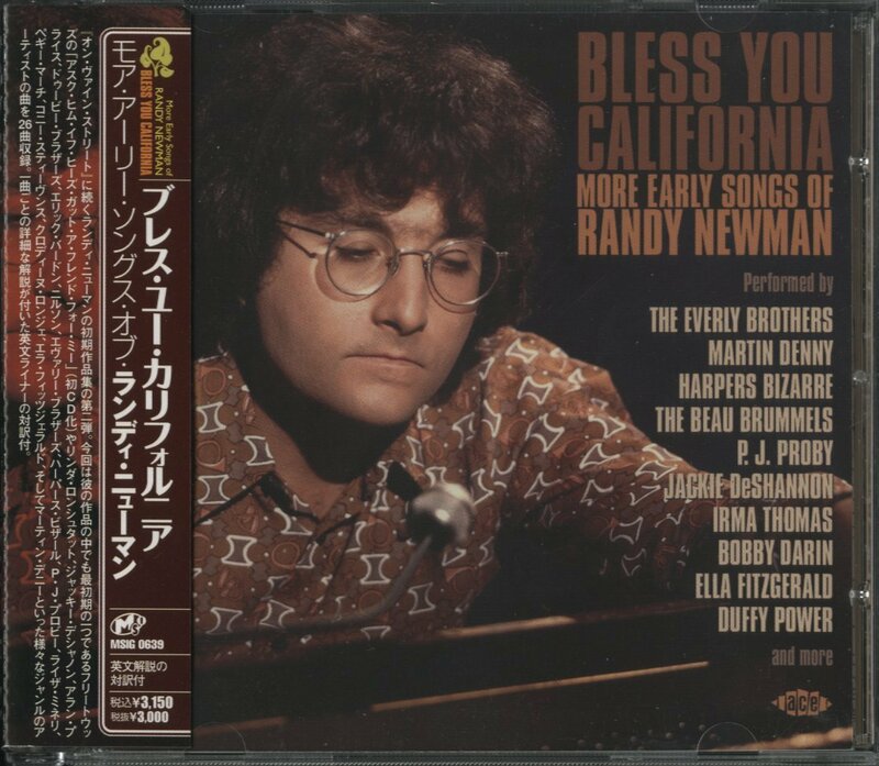 【美品】CD/ RANDY NEWMAN / BLESS YOU CALIFORNIA MORE EARLY SONGS / ランディ・ニューマン 国内盤 帯付 MSIG0639 40413