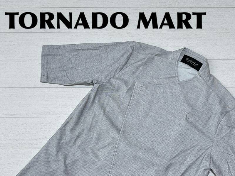 ☆送料無料☆ TORNADO MART トルネードマート 未使用 スナップ付き カーディガン メンズ M グレー トップス 即決 定価15800