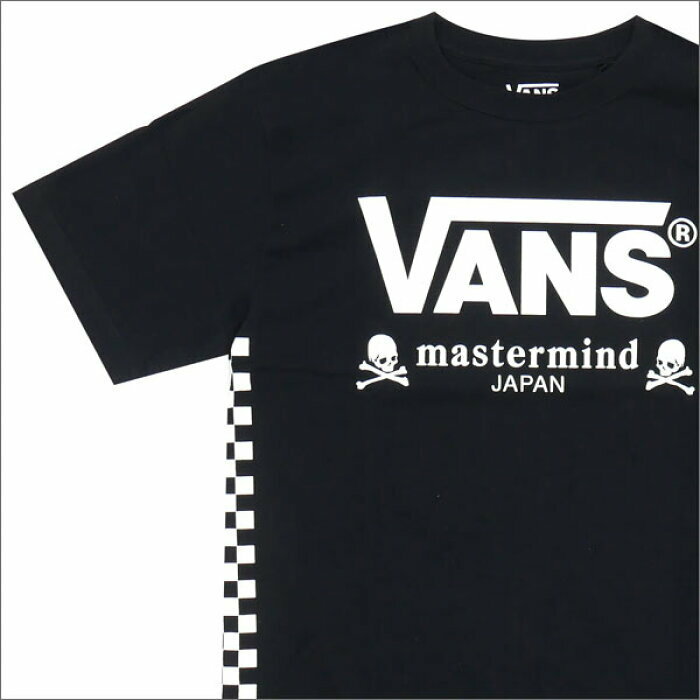 新品 未使用 国内正規品 ◆ VANS S/S TシャツMaster Mind Japan 黒x白スカルロゴ Mサイズ ◆