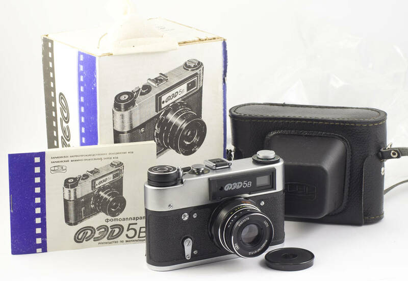 FED 5B 5 B INDUSTAR 61 L/D F/2.8 55mm 古いソビエトの距離計カメラ ★ 箱+パスポート+説明書 ★ 新品のオープンボックスカメラ (2)