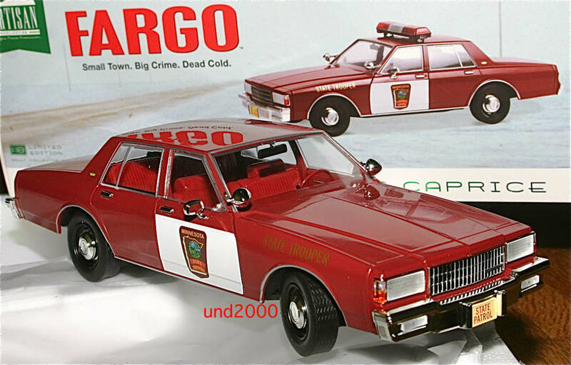 Greenlight ファーゴ 1/18 1987シボレー カプリス ポリスカー Fargo Chevrolet Caprice Minnesota State Trooper Police グリーンライト